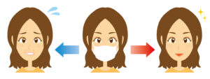 マスクを外すと？