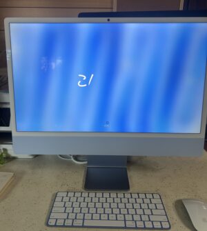 新しいiMac24Blue